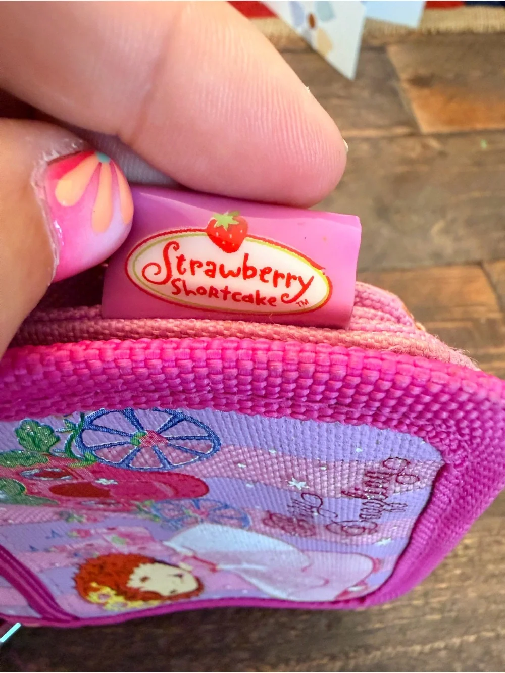 Vintage Y2K Strawberry Shortcake Berry Dazzling Princess Wallet Crossbody Bag